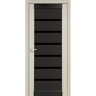 Дверное полотно Porto combi Deluxe PCD-02 Korfad черное стекло