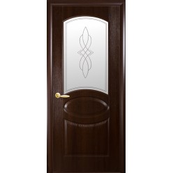 Дверное полотно "Фортис Р" R - В+Р1 "ОВАЛ НОВЫЙ" погонаж DeLuxe