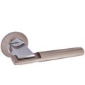 Ручка дверная на круглой розетке R10.038-AL-SN/CP, SB/PB, AB