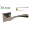 Ручка дверная на квадратной розетке R08.023-AL-AB, AL-SN/CP